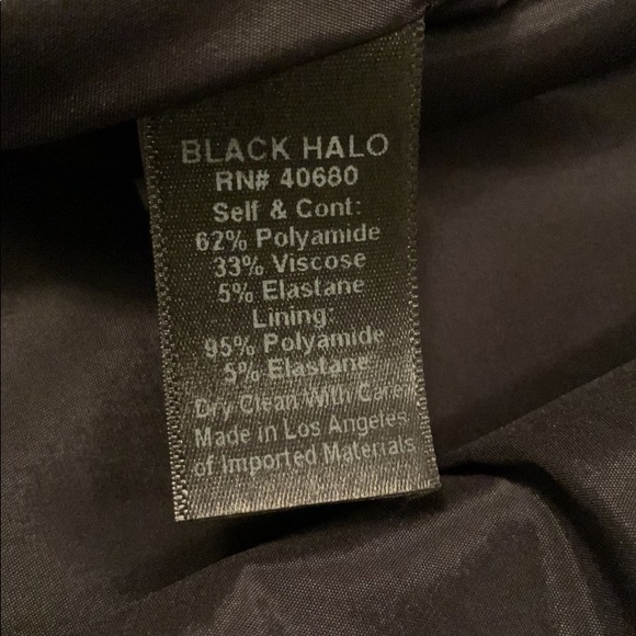 Black Halo Dress Black & White Sheath Dress size 8 - Picture 5 of 13